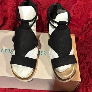 Maurice’s Black Sandals